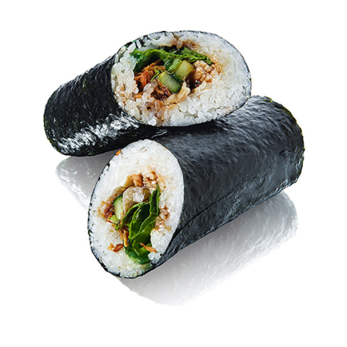 Суширрито с угрём и крабом