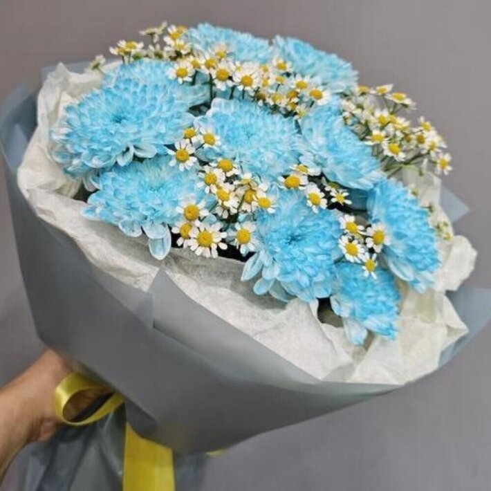 Хризантема с ромашкой