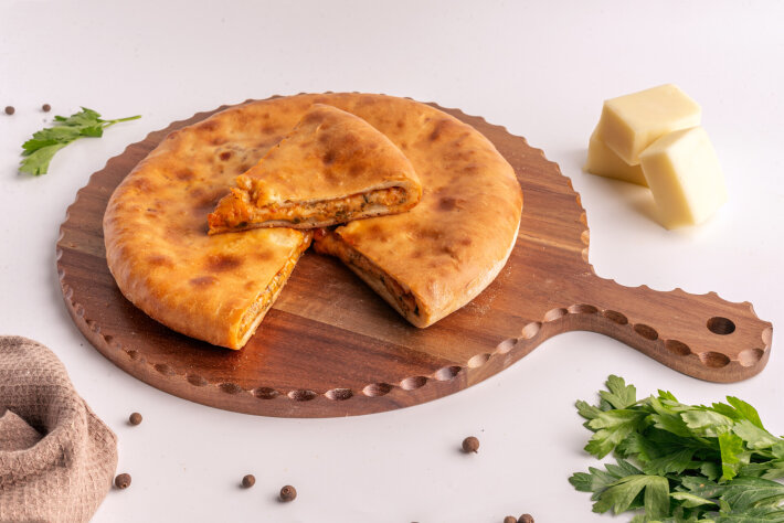 Пирог с сыром и зеленью