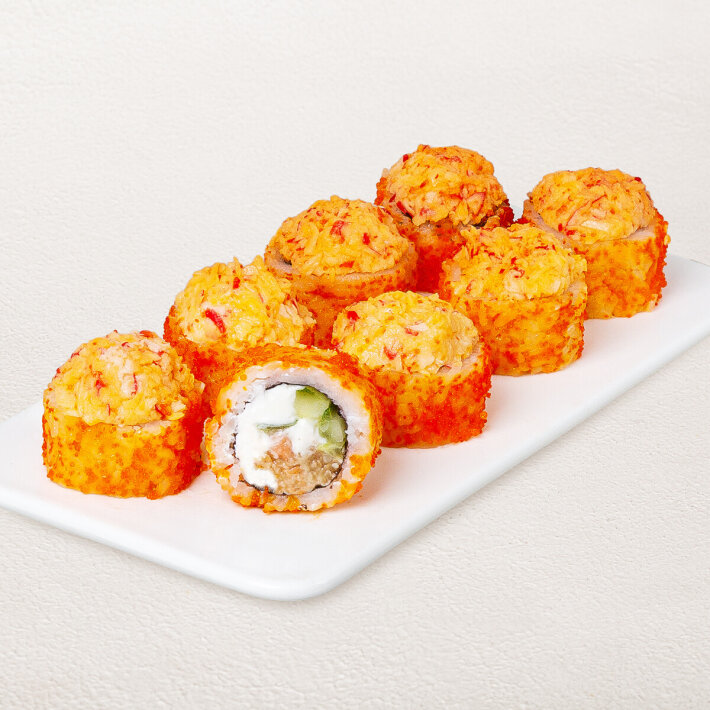Запечённый ролл «Лосось терияки»