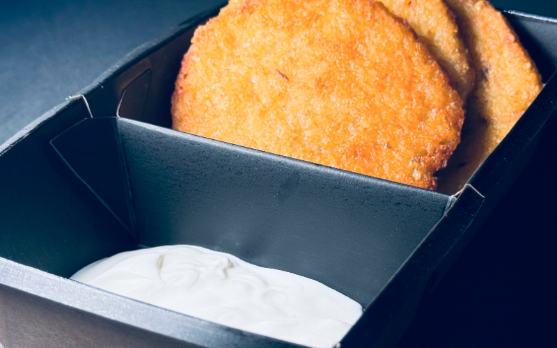 Хашбраун со сметаной