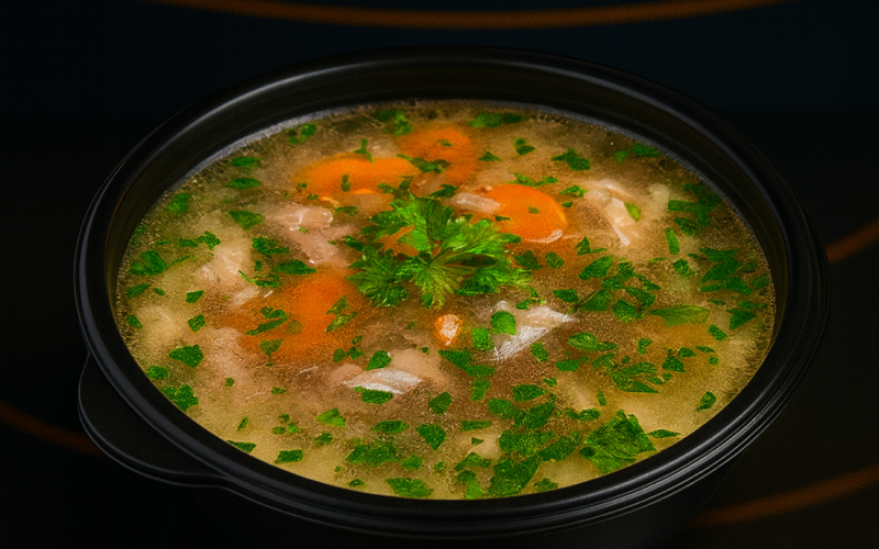 Сливочный суп из форели