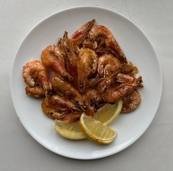 Креветки обжаренные