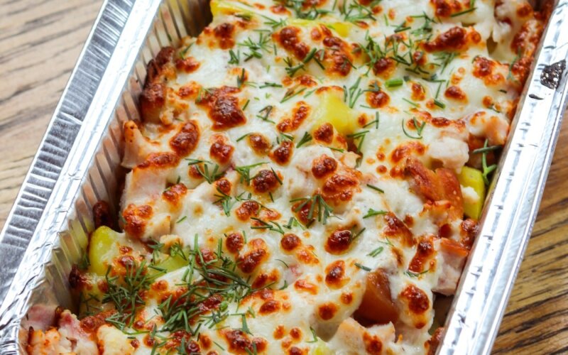 Картофель запечённый с курицей