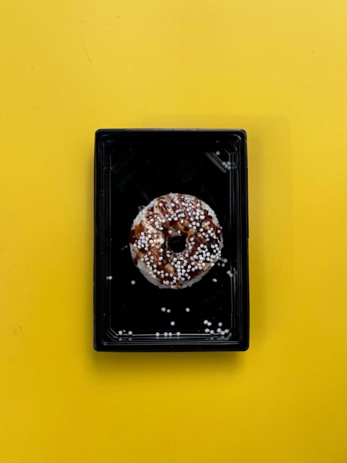 Запечённый пончик с креветкой