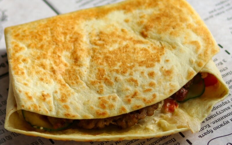 Тортилья с говядиной и овощами