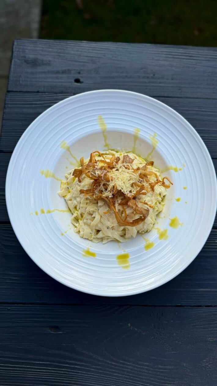 Паста «Орзо с грибами»