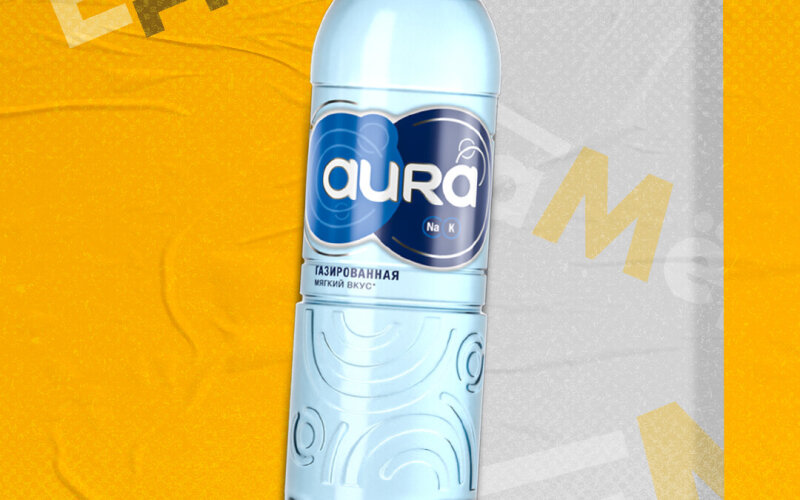 Вода среднегазированная «Aura»
