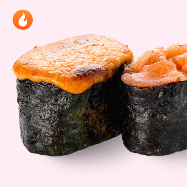 Гункан запеченный «Лосось»