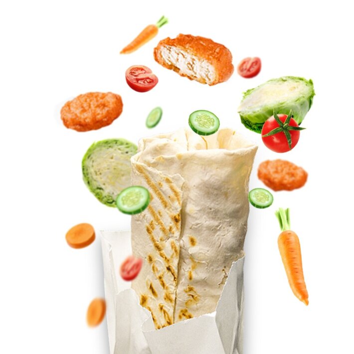 Шаурма с наггетсами