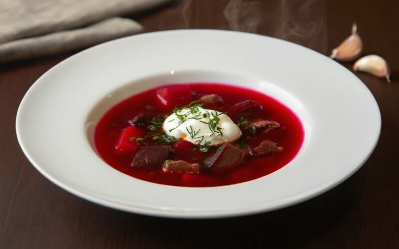 Борщ с мясом