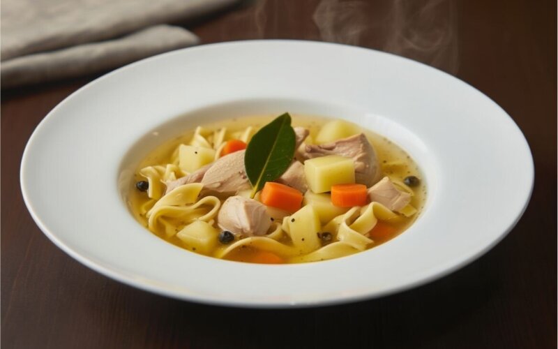 Суп куриный с лапшой