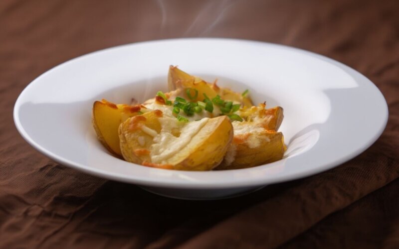 Картофель запечённый с сыром