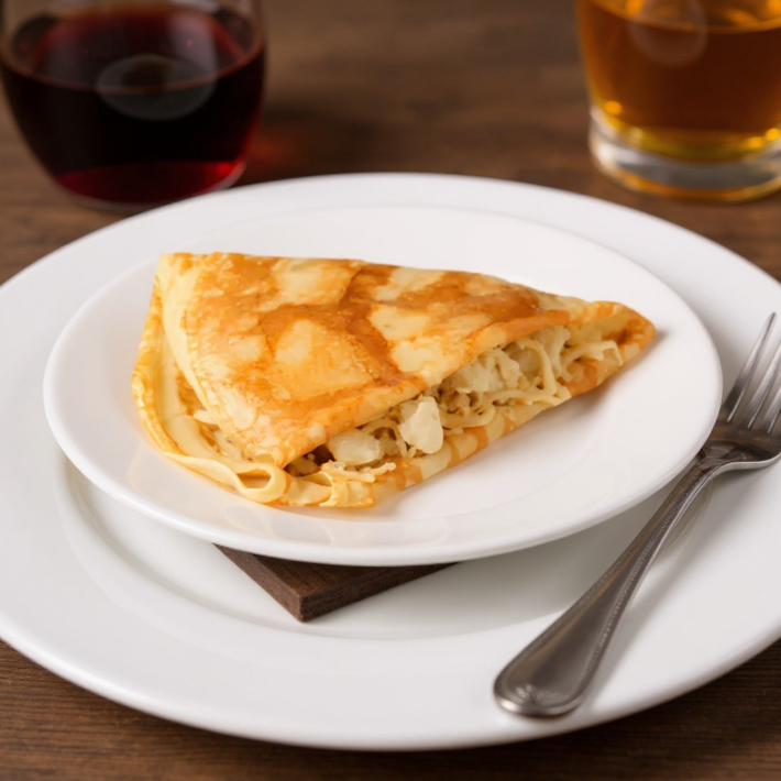 Блин с курицей и сыром