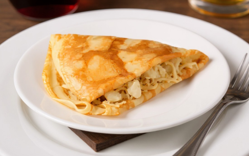 Блин с курицей и сыром