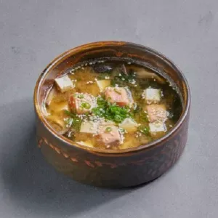 Мисо суп с лососем