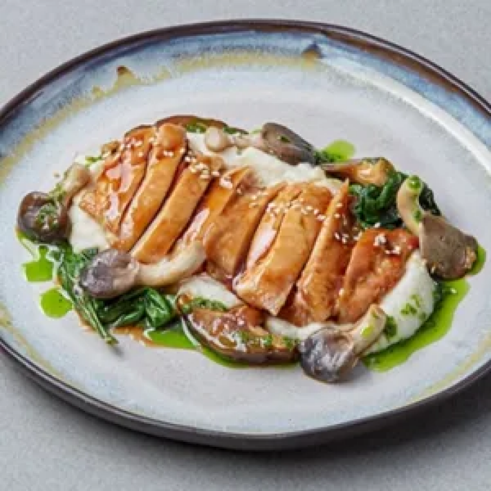 Курица «Терияки» с грибами «шиитаке»