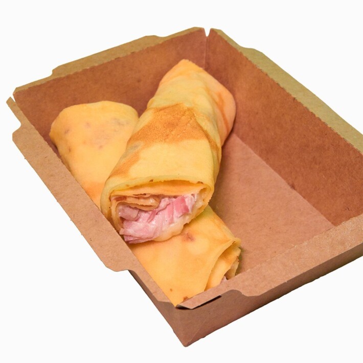 Блин с сыром и беконом