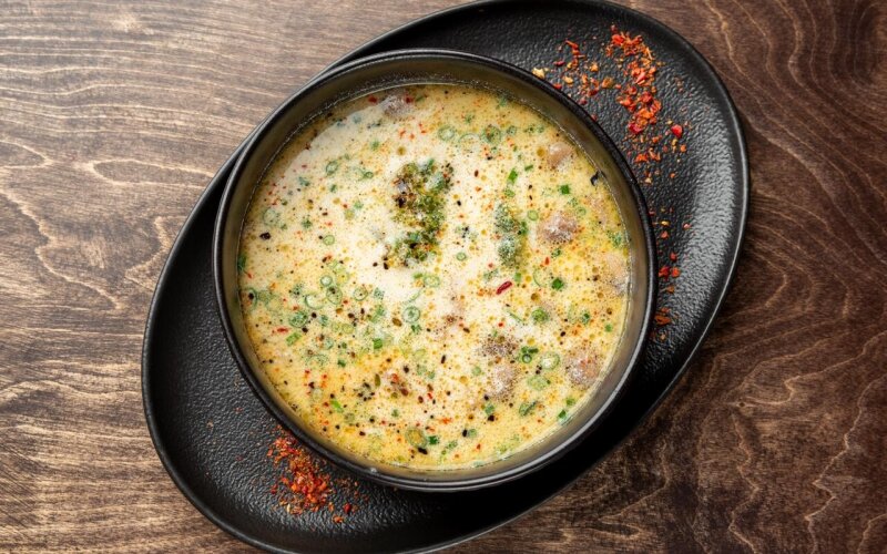 Суп «Пряный» с цыплёнком и сливками