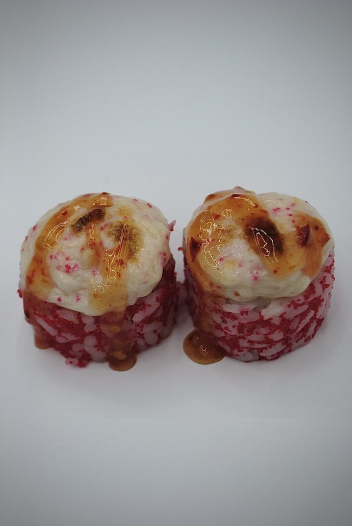 Запеченный ролл с креветкой