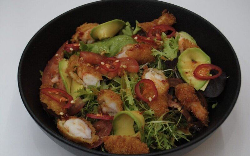 Салат с креветками