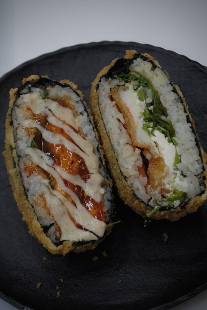 Суши бургер с креветкой  «Темпура»