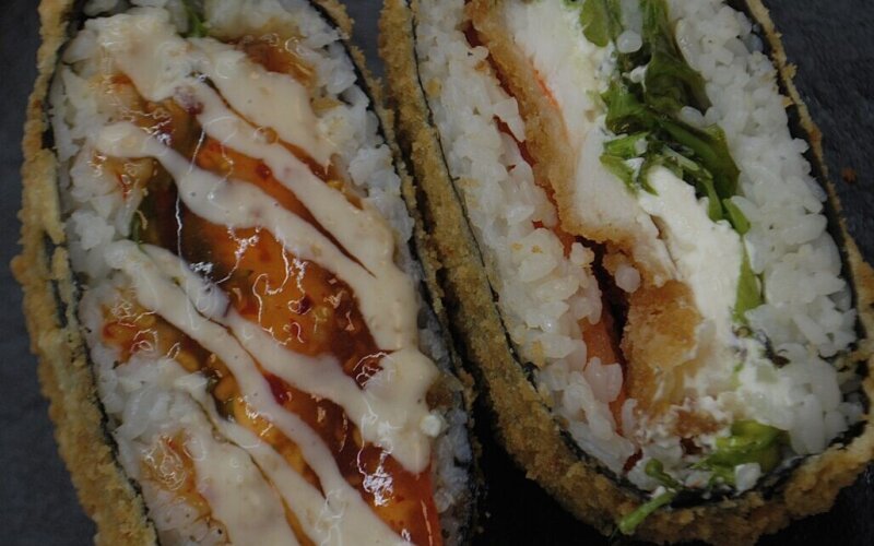 Суши бургер с креветкой  «Темпура»