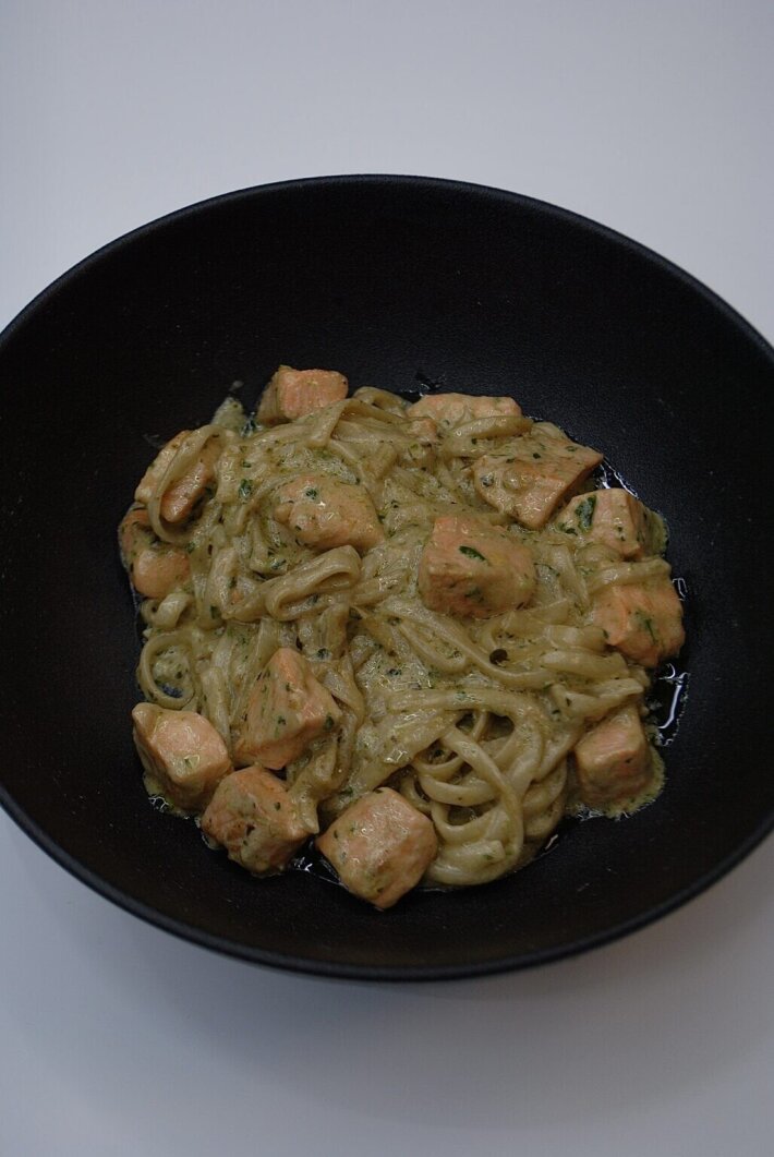 Паста с лососем