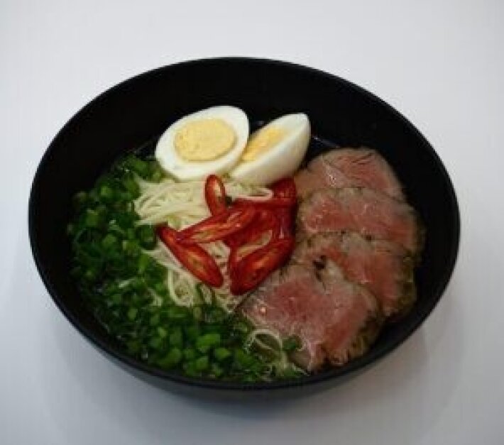 Рамэн с ростбифом