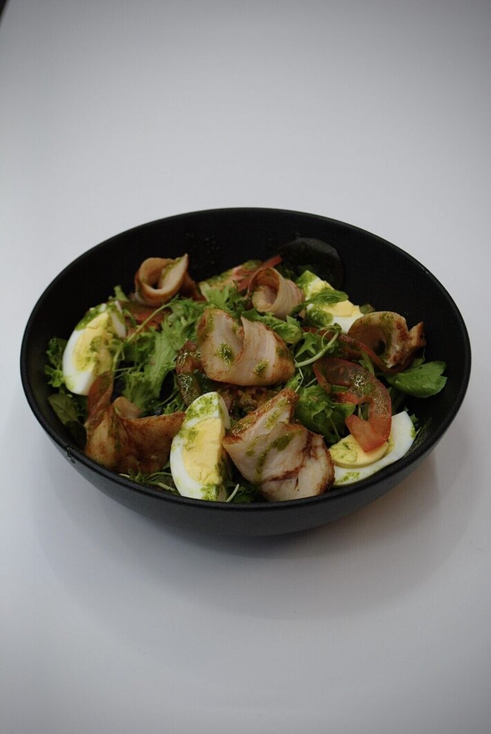 Салат с цыпленком  «Су-вид»