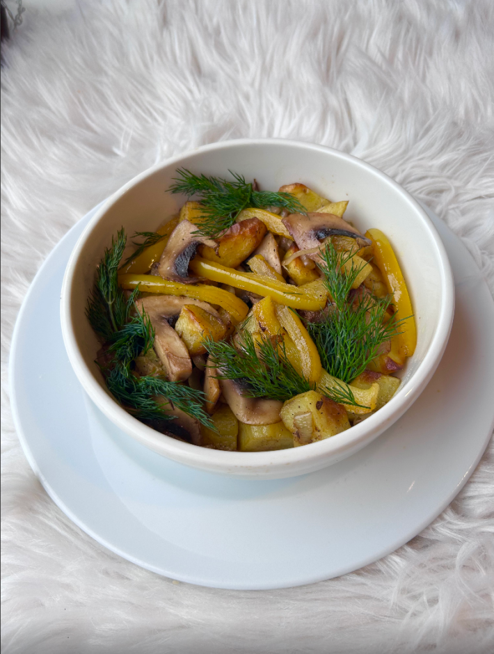 Оджахури с грибами