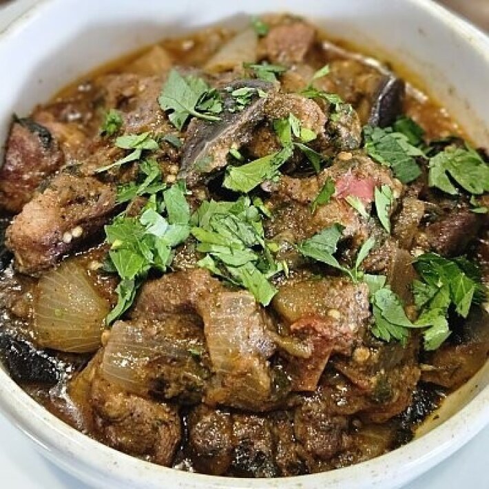 Свинина с овощами «По-грузински»