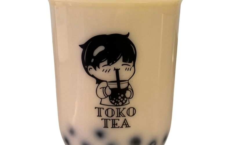 Зелёный молочный чай