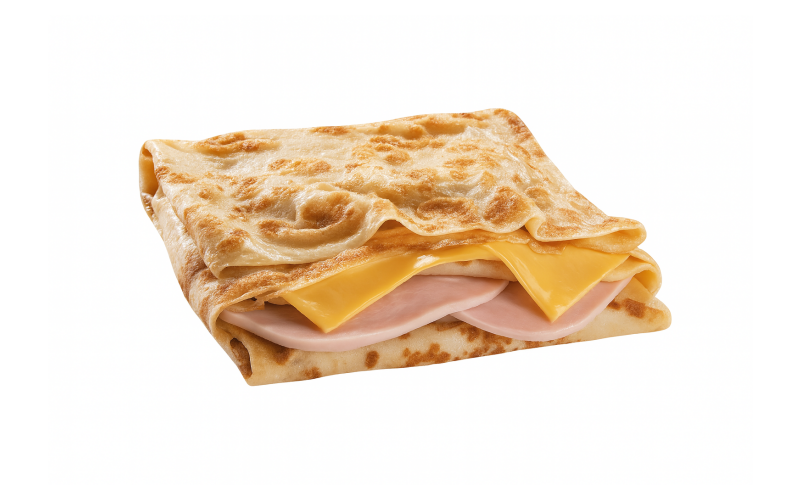 Блин с ветчиной и сыром