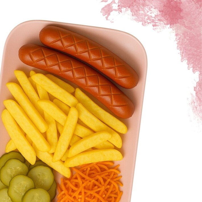 Баварские колбаски с картошкой фри xl