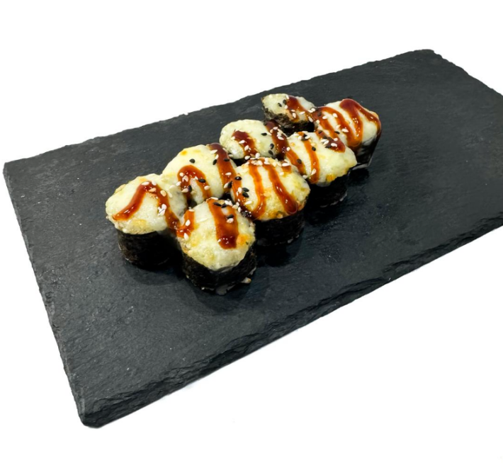 Запечённый маки с крабом