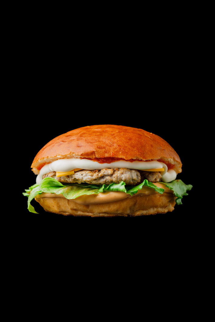 Бургер со свининой