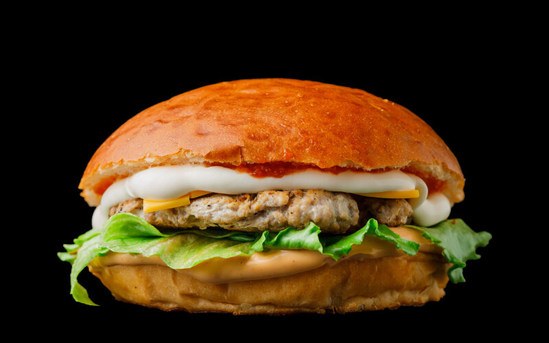 Бургер со свининой