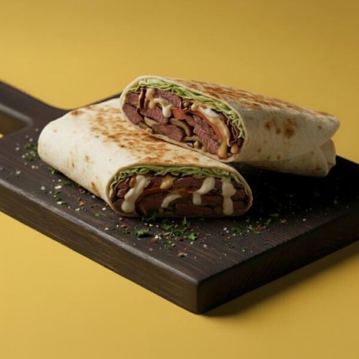 Шаурма «Грибная» с говядиной