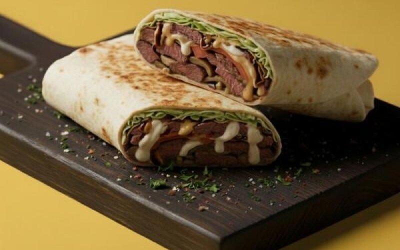 Шаурма «Грибная» с говядиной