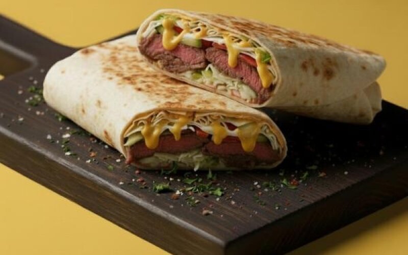 Шаурма «Сырная» с говядиной