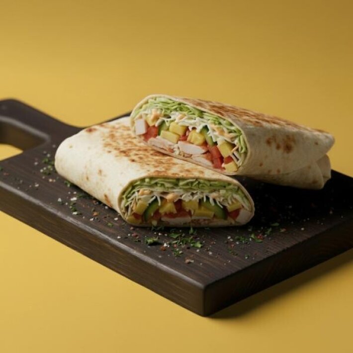 Шаурма «Гавайская» с курицей