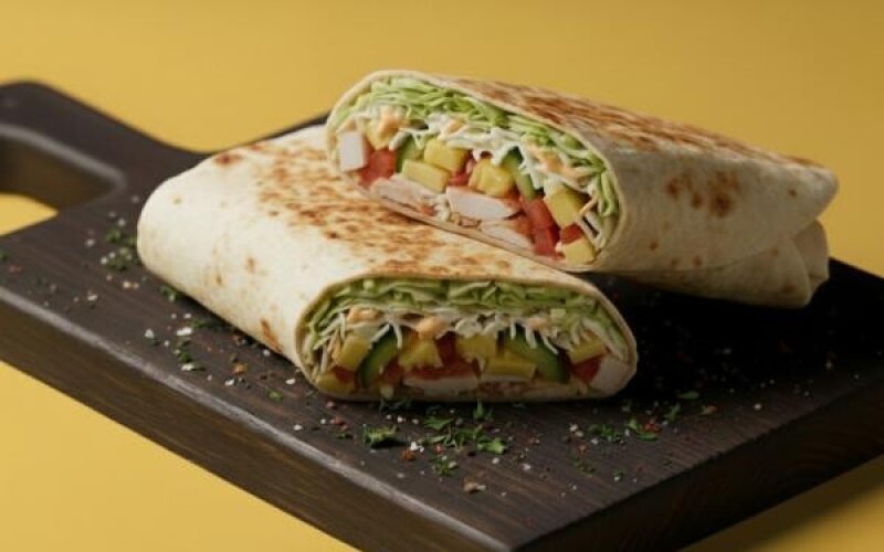 Шаурма «Гавайская» с курицей