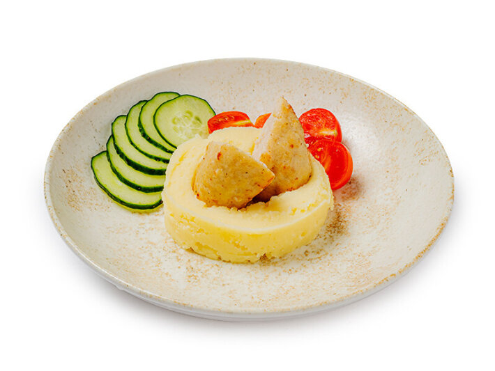 Куриные котлеты с картофельным пюре