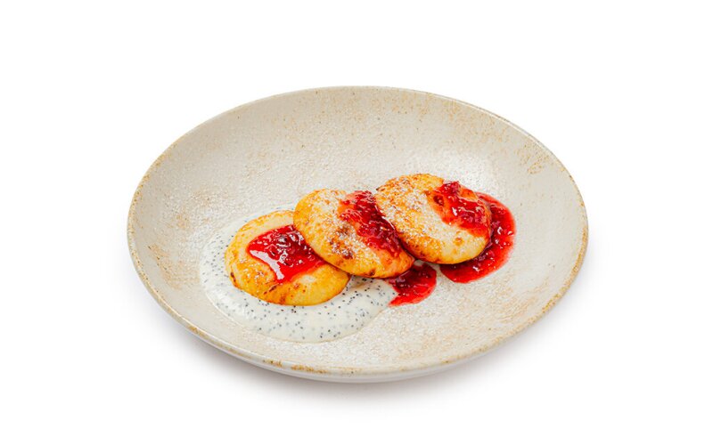 Сырники с маковым соусом