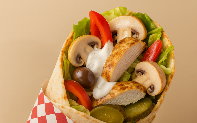 Донер «Грибы-сметана»