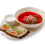 Борщ с закуской из шпика