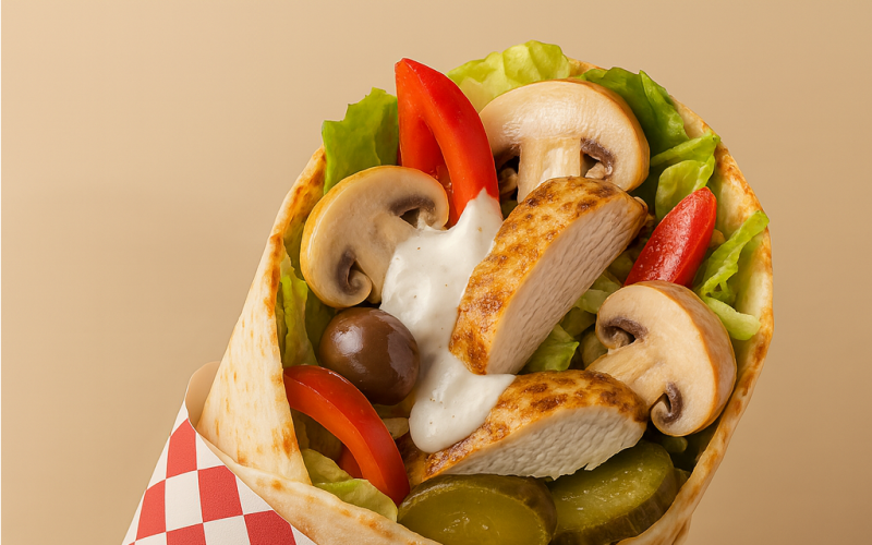 Донер «Грибы-сметана»