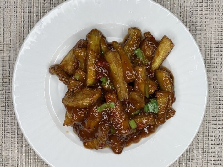 Баклажаны с рыбным вкусом