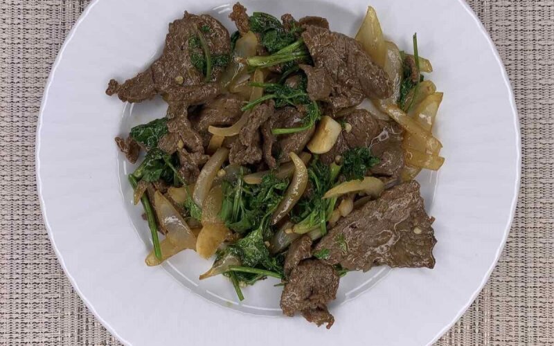 Говядина с кинзой
